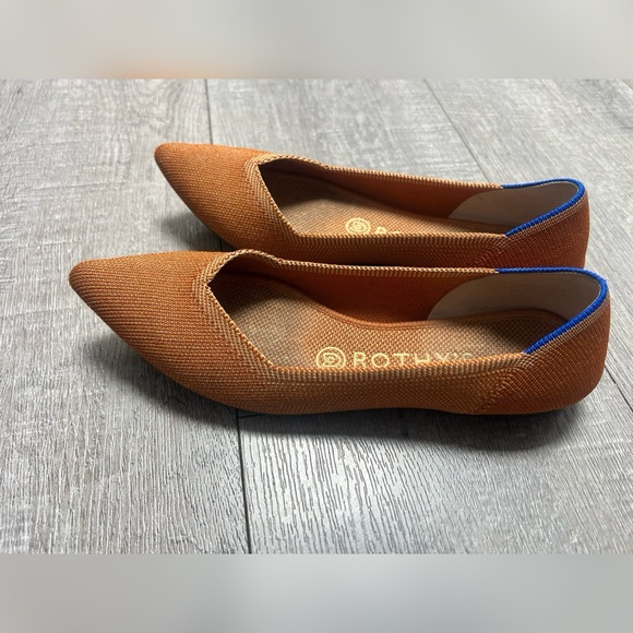 Rothy's Ballet Flats The Point in Amber Size 7 - Picture 1 of 5